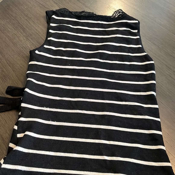 Black little Bebe cross cross tank - Picture 4 of 5